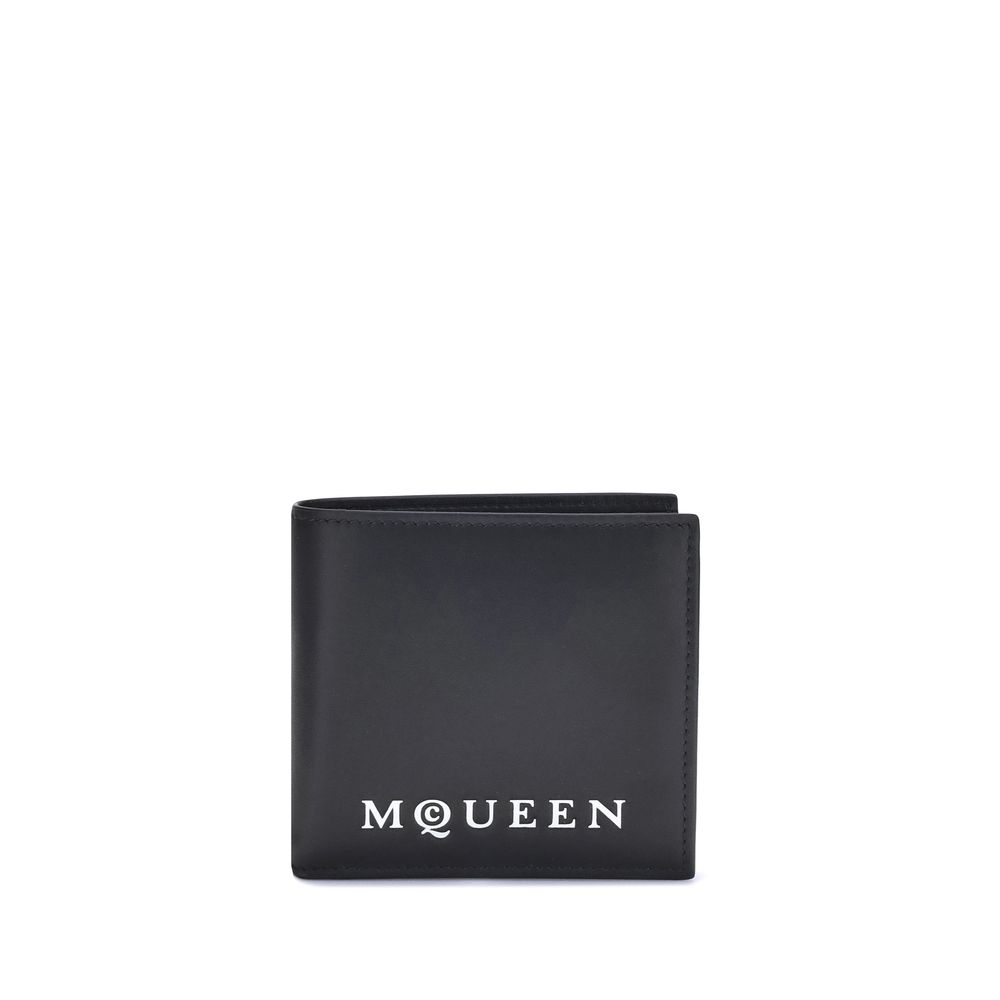 Calf Leather Logo Wallet