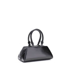 Antigona East-West Mini Handbag In Black Calf Leather
