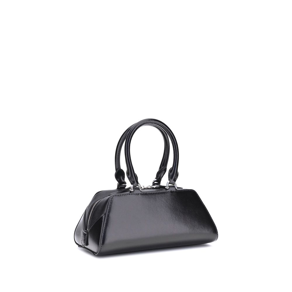 Antigona East-West Mini Handbag In Black Calf Leather