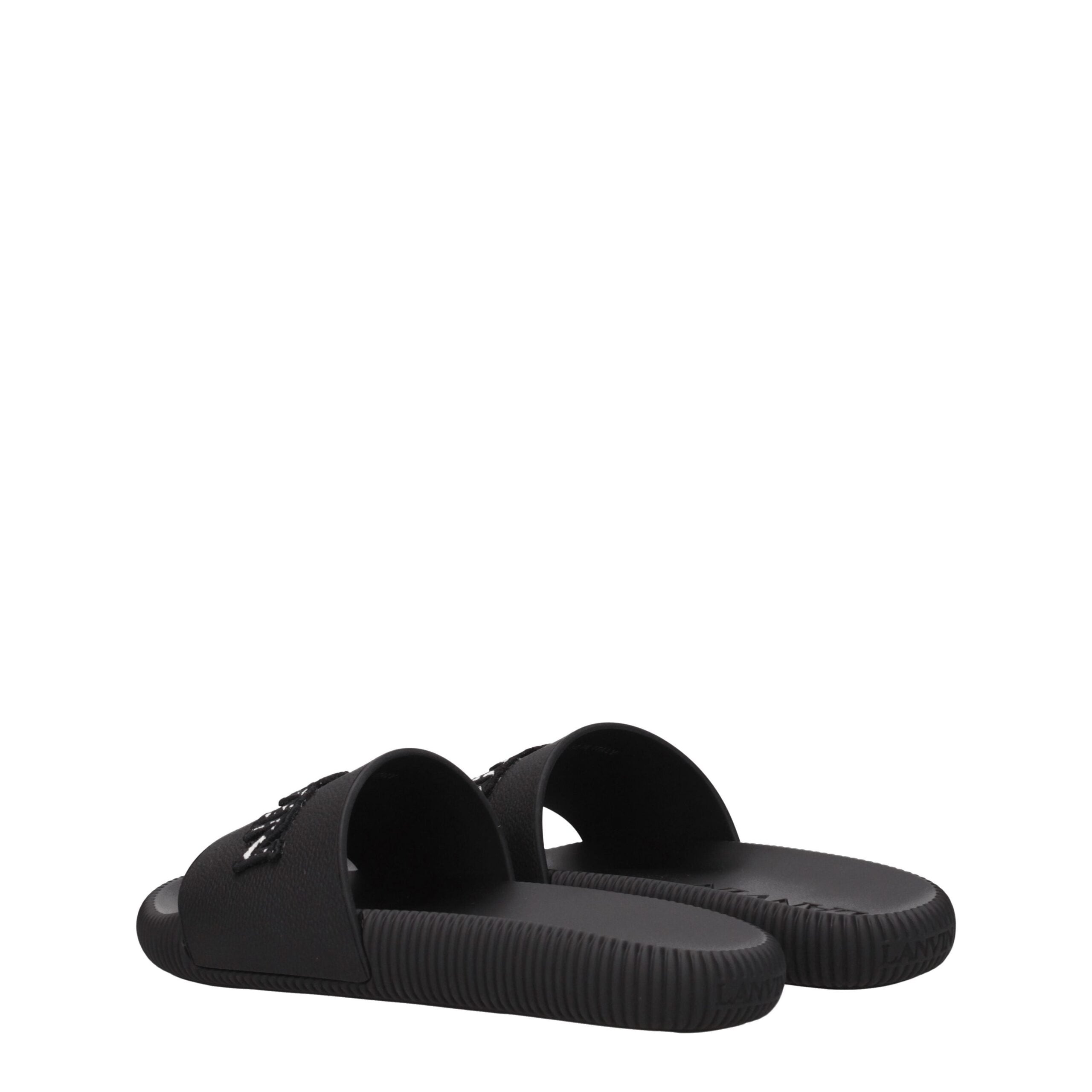 Black Cotton Open Toe Clogs
