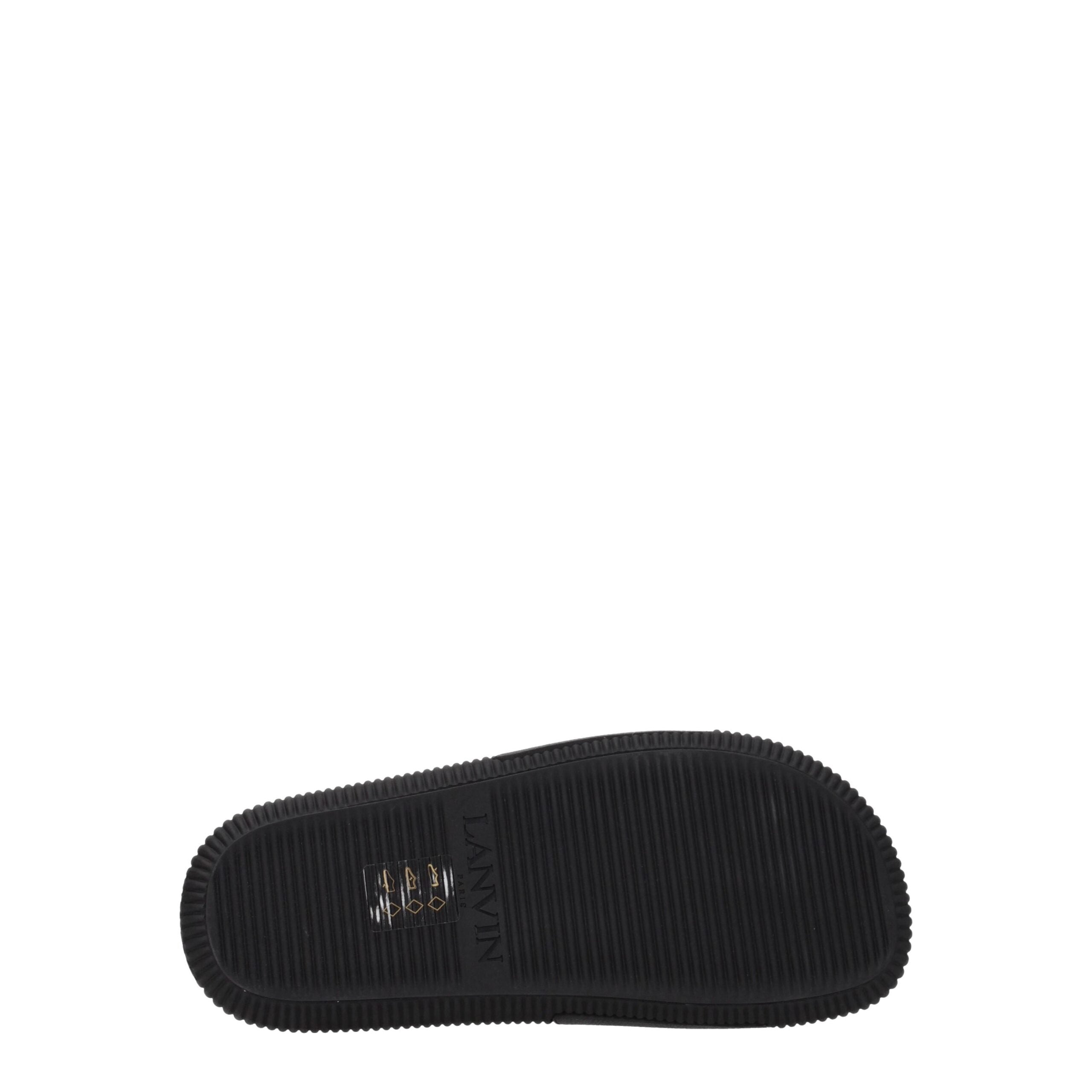 Black Cotton Open Toe Clogs
