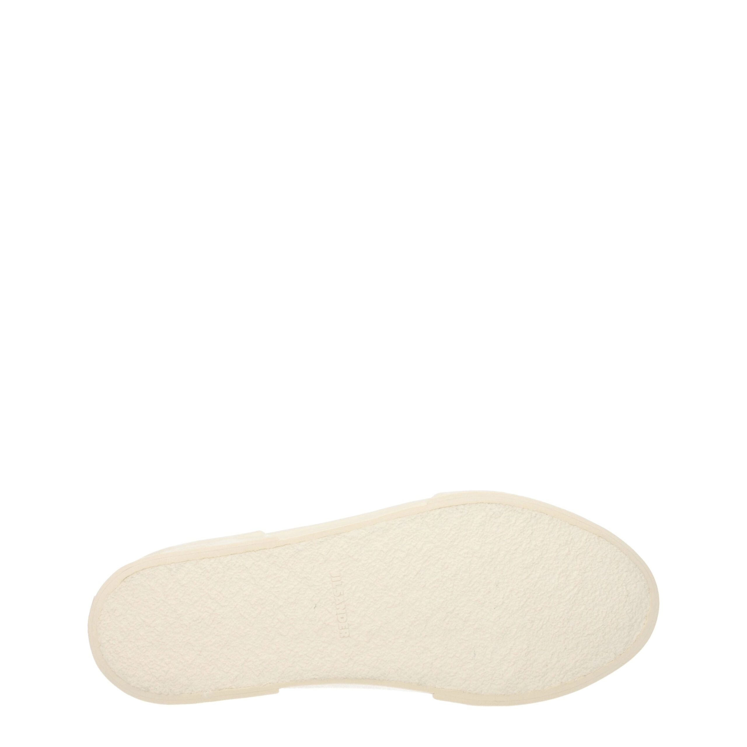 Beige Fabric Low Top Sneakers