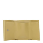 Yellow Crocodile Embossed Leather Wallet