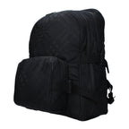 Large Check Print Fabric Backpack