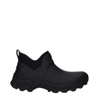 Black Rubber Ankle Boots