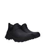 Black Rubber Ankle Boots