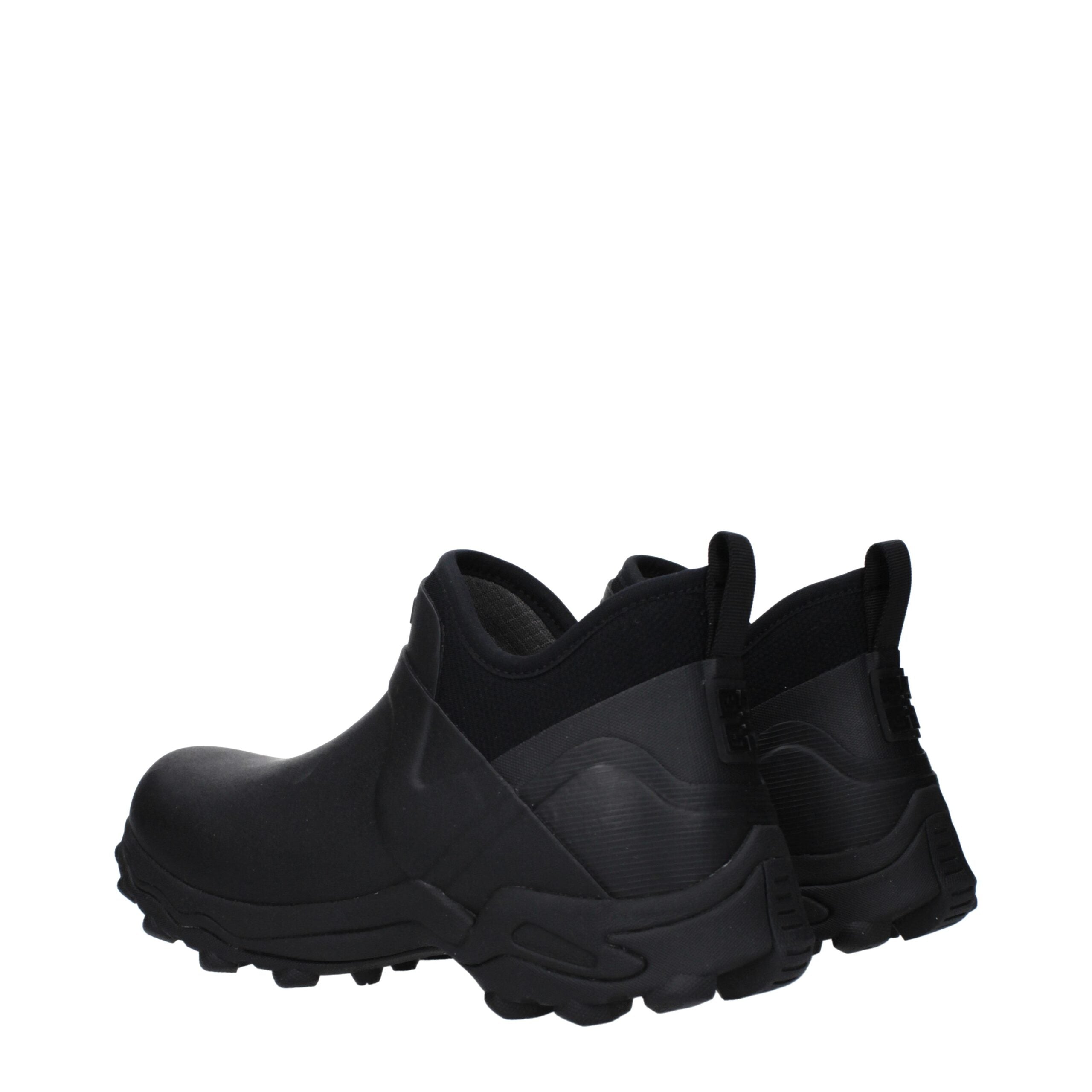 Black Rubber Ankle Boots