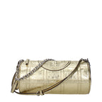 Gold Leather Small Shoulder Bag
