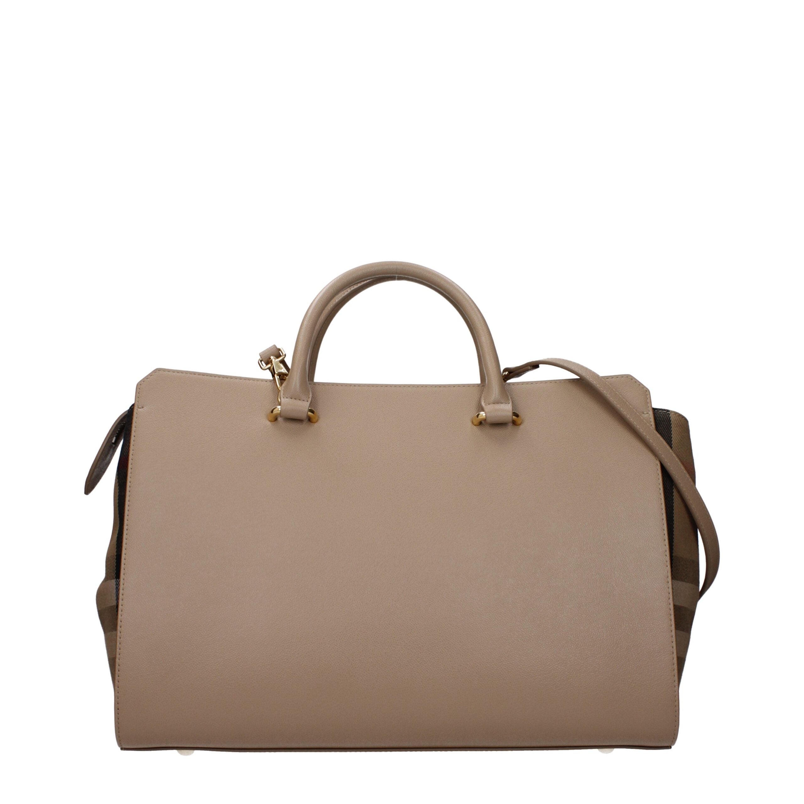 Medium Beige Leather Handbag