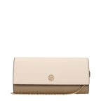 Beige Leather Emerson Clutch Bag