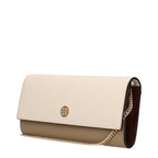 Beige Leather Emerson Clutch Bag