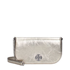 Gold Leather Crossbody Bag