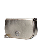 Gold Leather Crossbody Bag