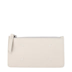Beige Leather Coin Purse
