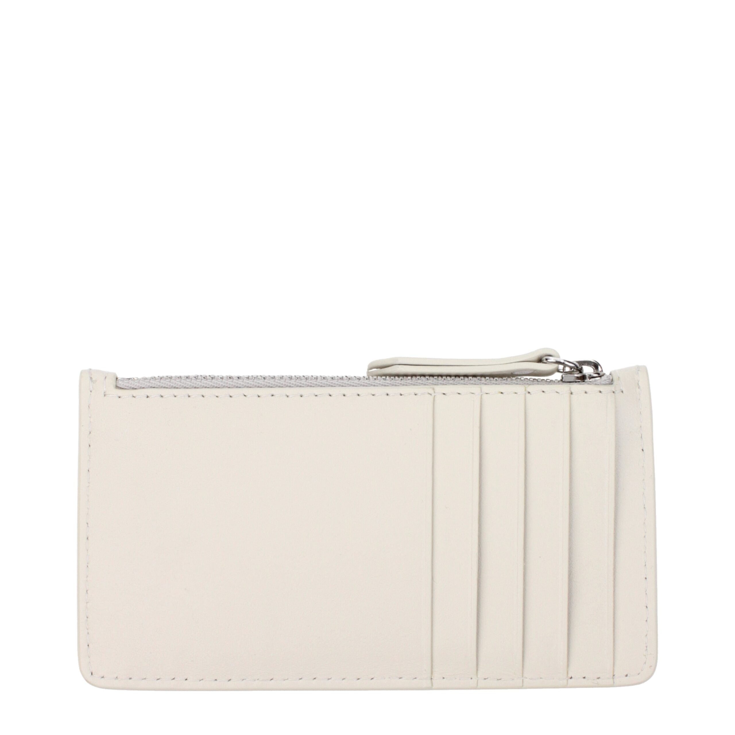 Beige Leather Coin Purse