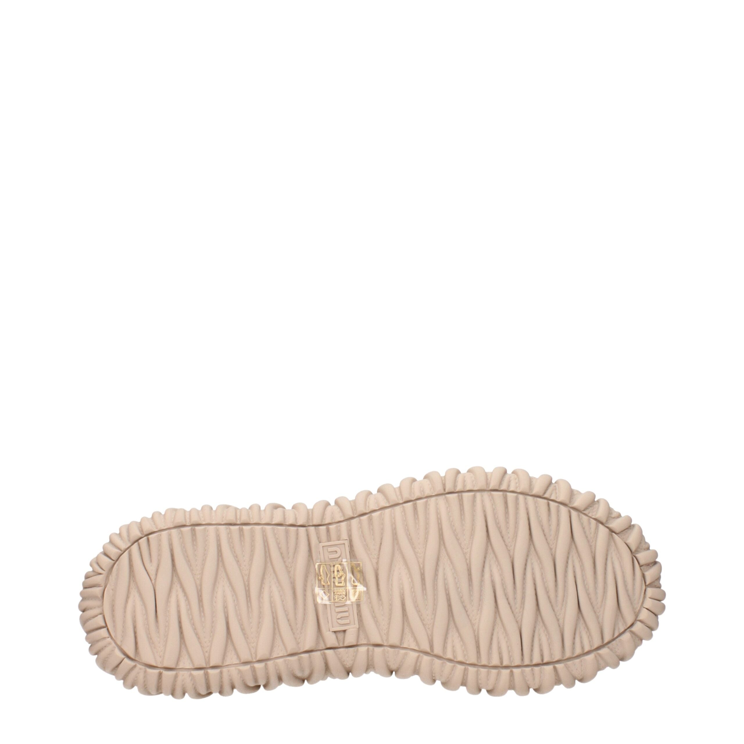 Beige Fabric Rhinestone Embellished Sneakers