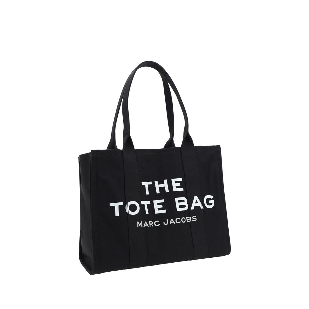 Black Cotton Large Tote