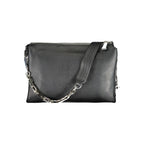Polyurethane Chain Handle Shoulder Bag Beige