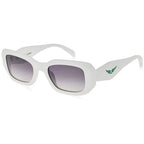 White Acetate Sunglasses