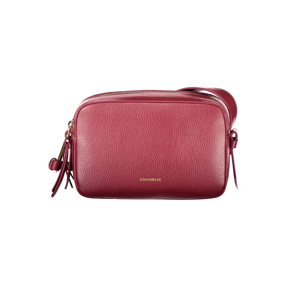 Malory Leather Shoulder Bag in Viola