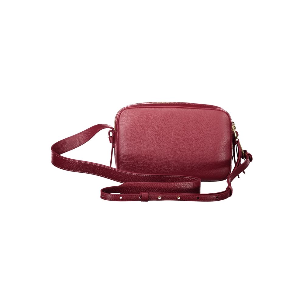 Malory Leather Shoulder Bag in Viola