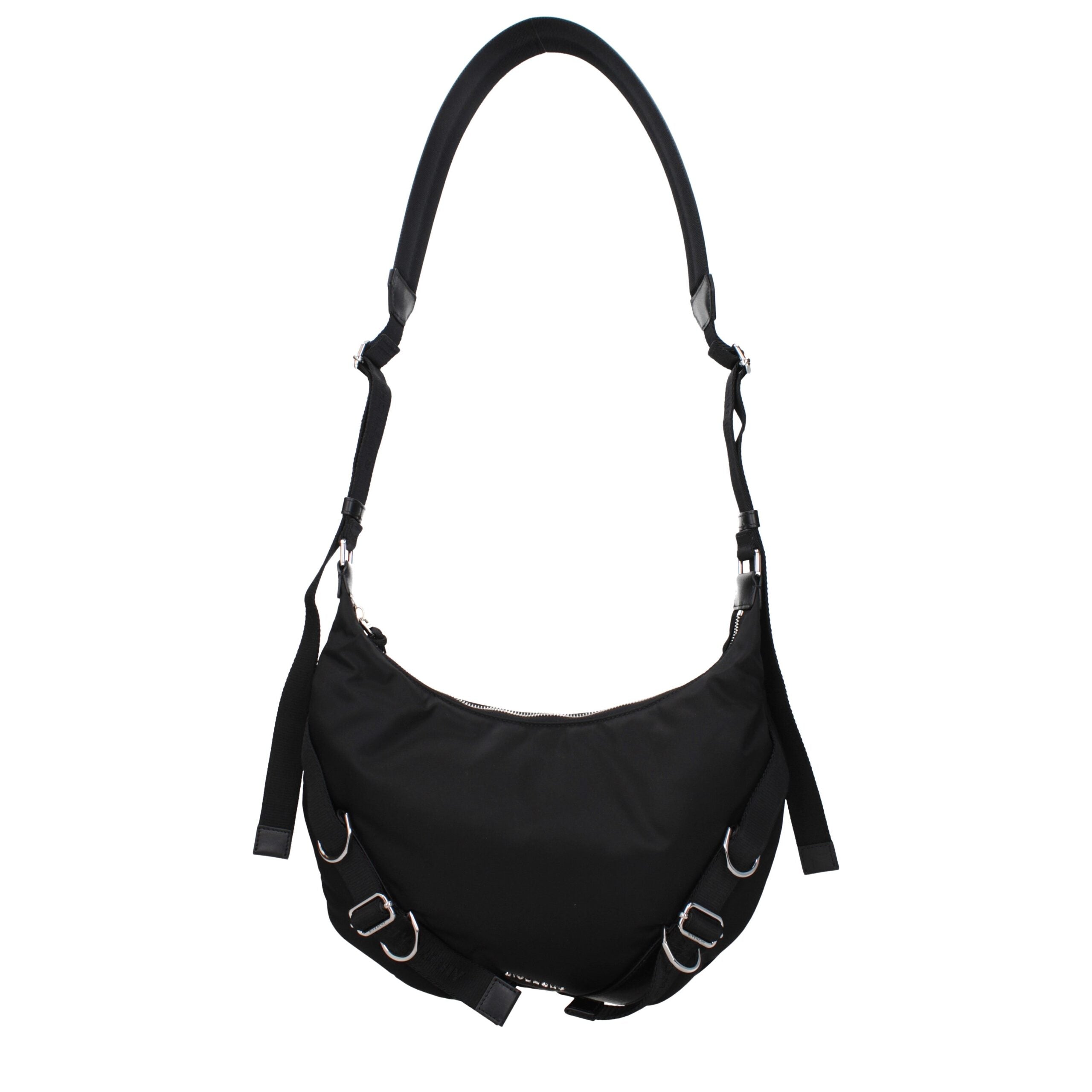 Black Nylon Medium Crossbody Bag