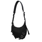 Black Nylon Medium Crossbody Bag