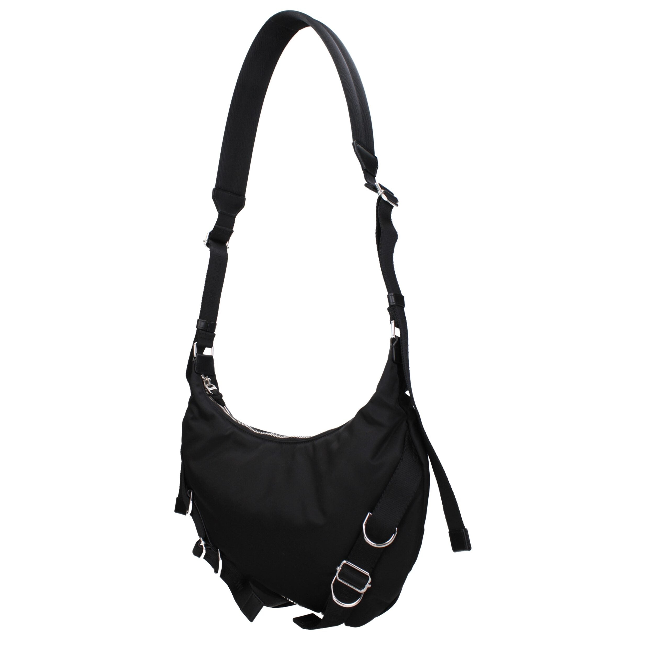Black Nylon Medium Crossbody Bag