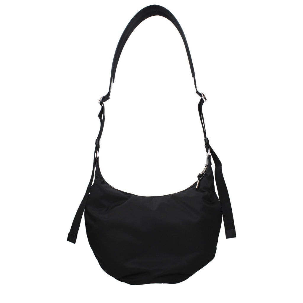 Black Nylon Medium Crossbody Bag