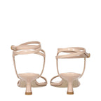 Nudistwrap 50 Patent Leather Stiletto Heel Sandals