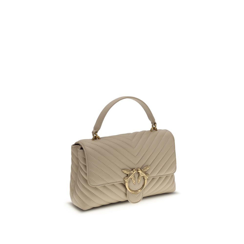 Beige Calf Leather Love Lady Handbag