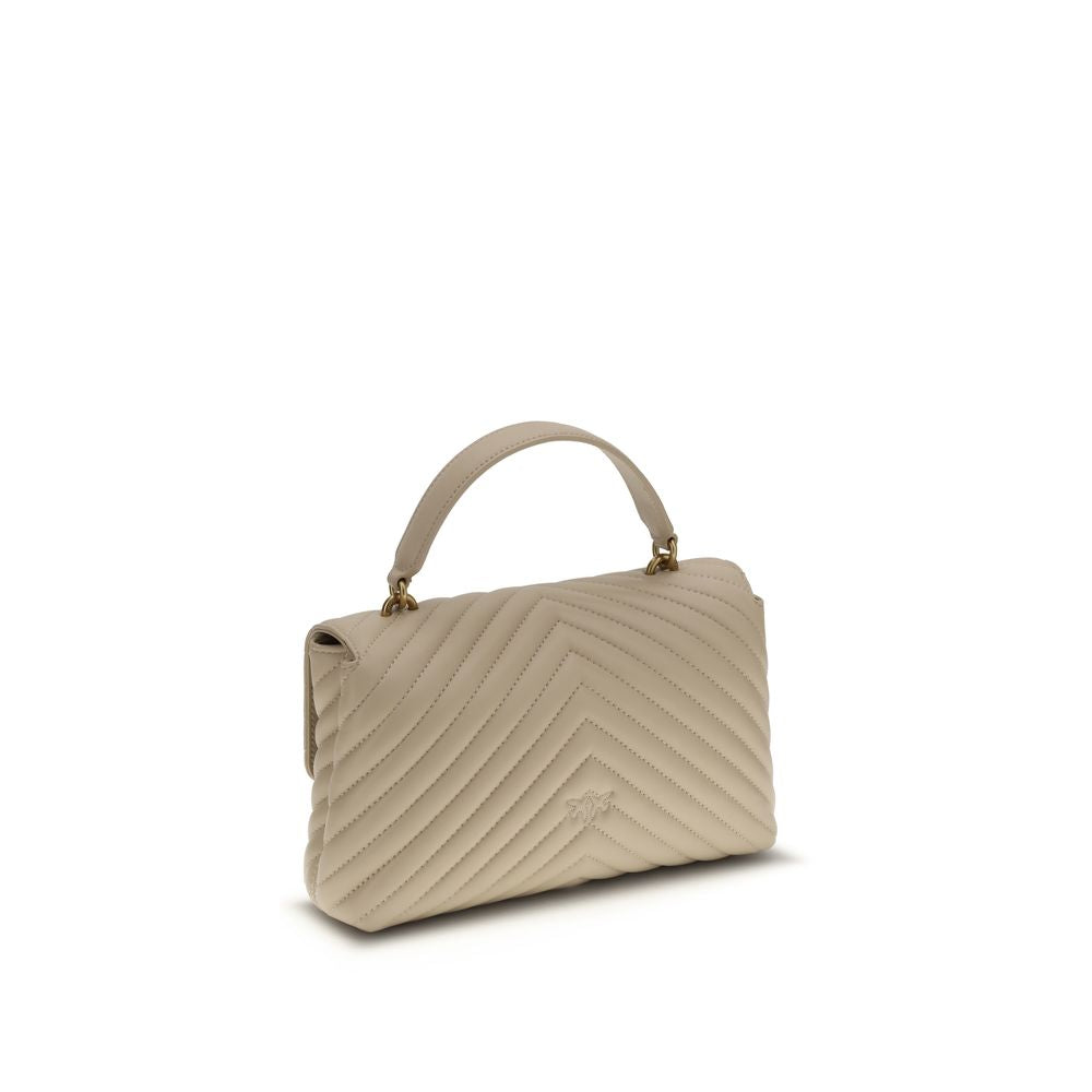 Beige Calf Leather Love Lady Handbag