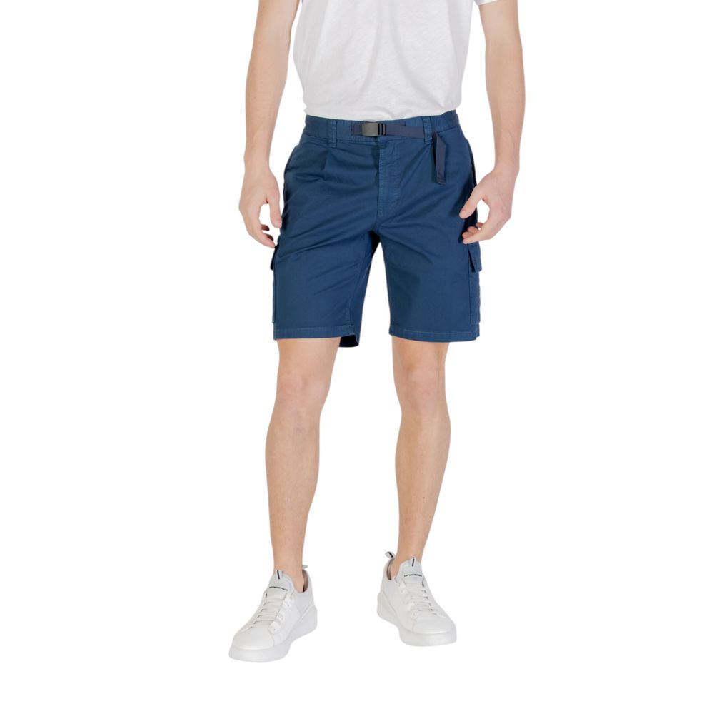 Blue Cotton Sariel Bermuda Shorts
