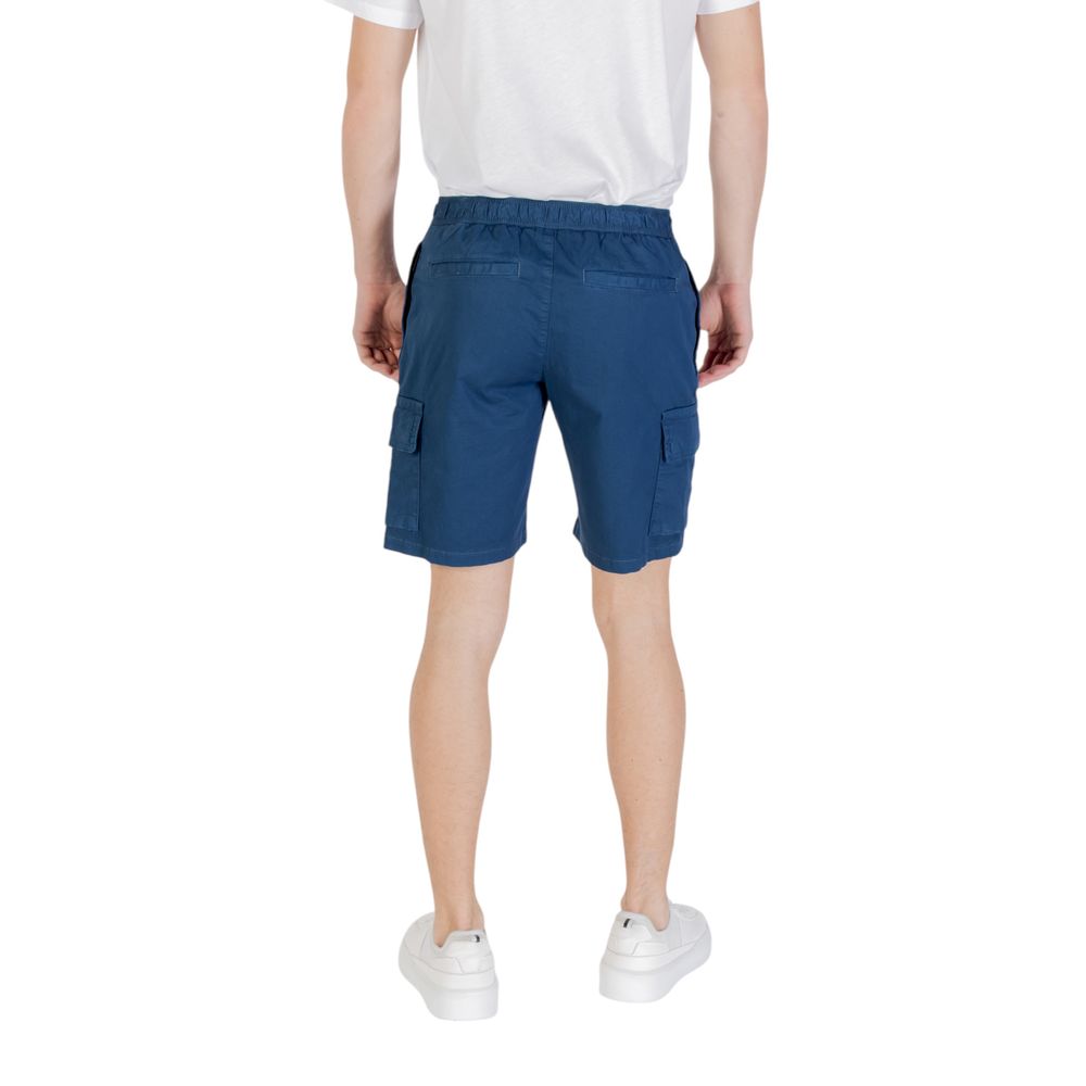 Blue Cotton Sariel Bermuda Shorts