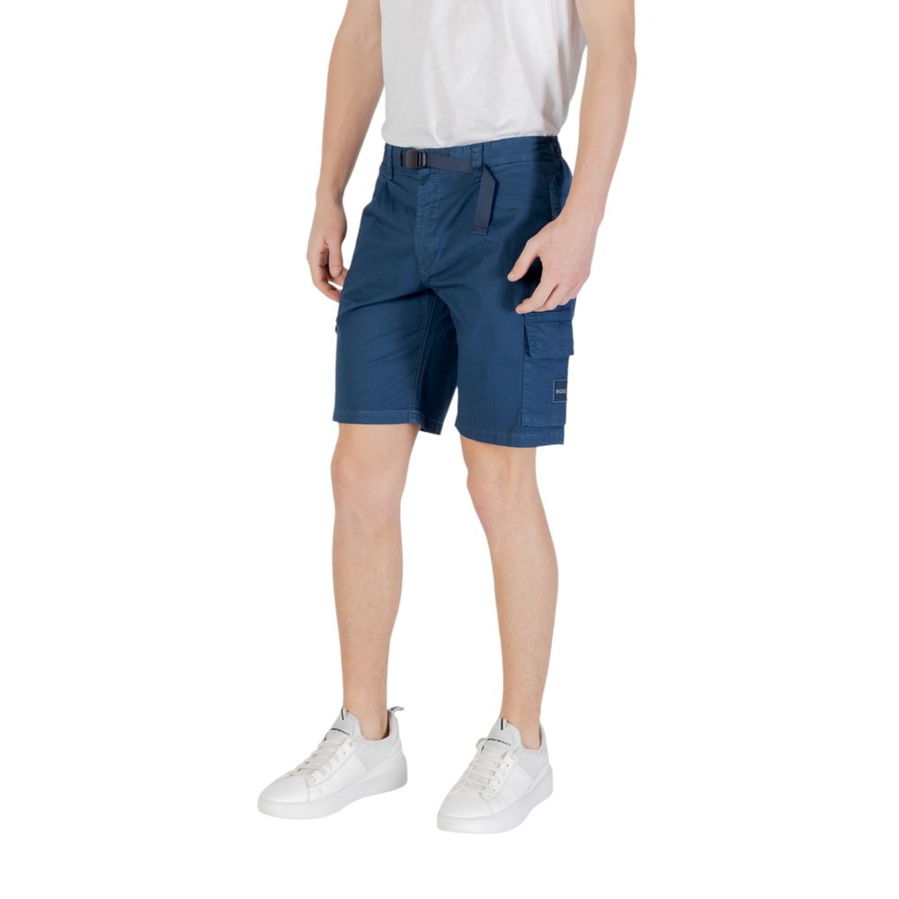 Blue Cotton Sariel Bermuda Shorts