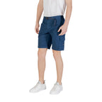 Blue Cotton Sariel Bermuda Shorts