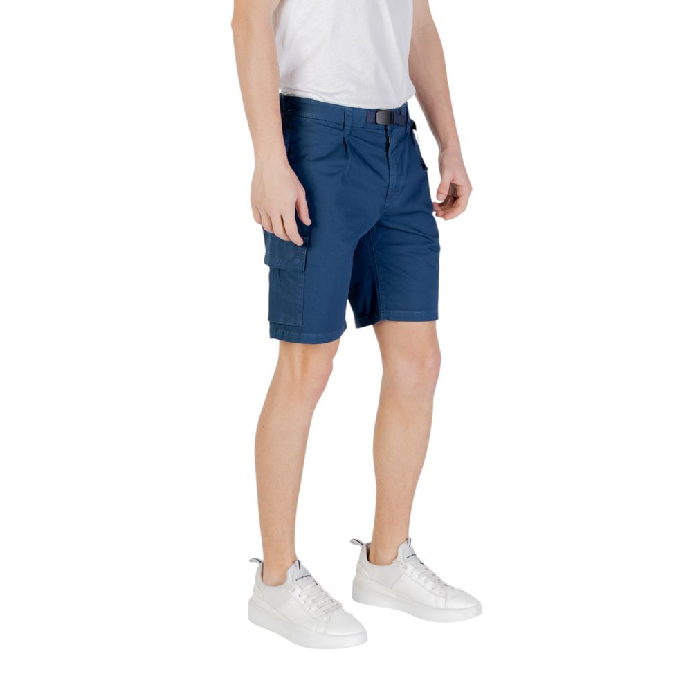 Blue Cotton Sariel Bermuda Shorts