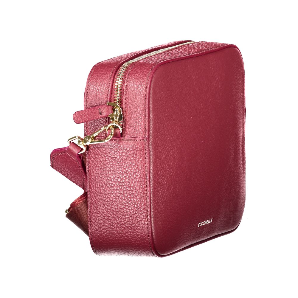 Mini Tebe Leather Bag In Rosso