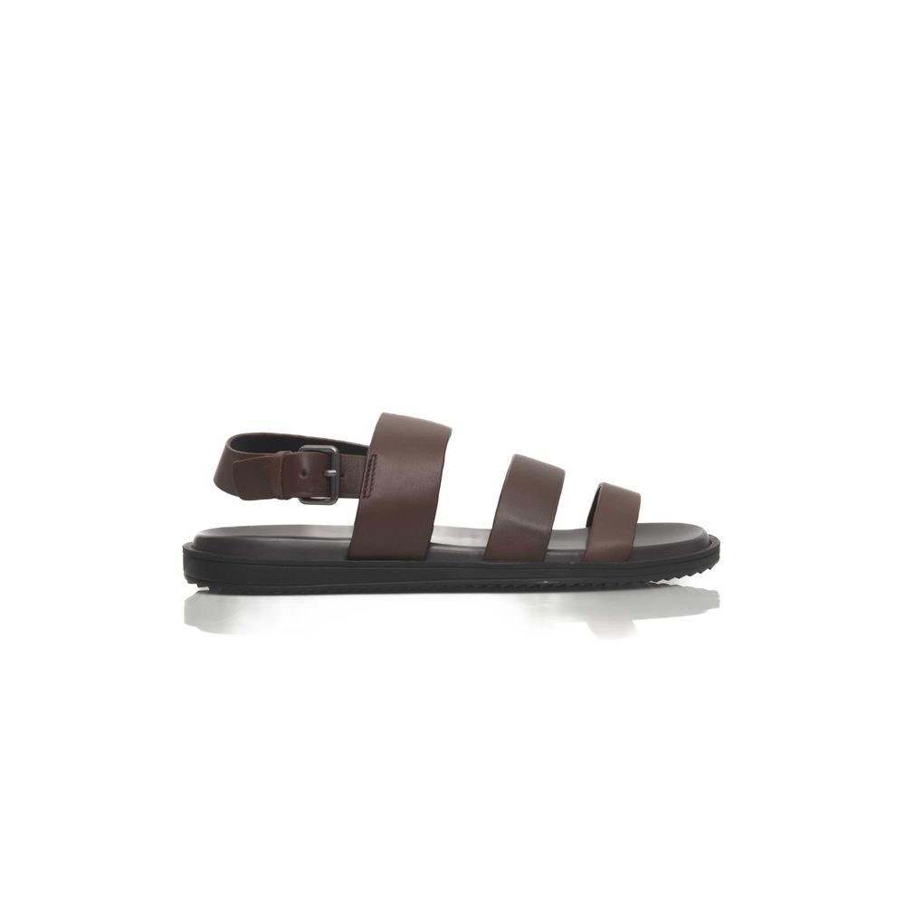 Brown Cowhide Leather Men's Sandal