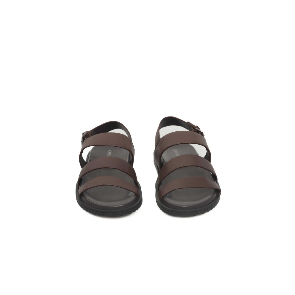 Brown Cowhide Leather Men's Sandal