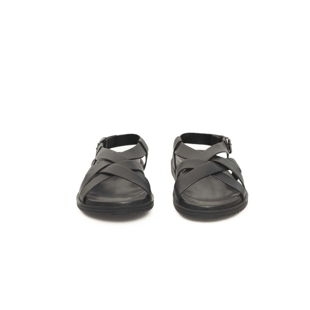 Woven Cowhide Leather Men's Sandals