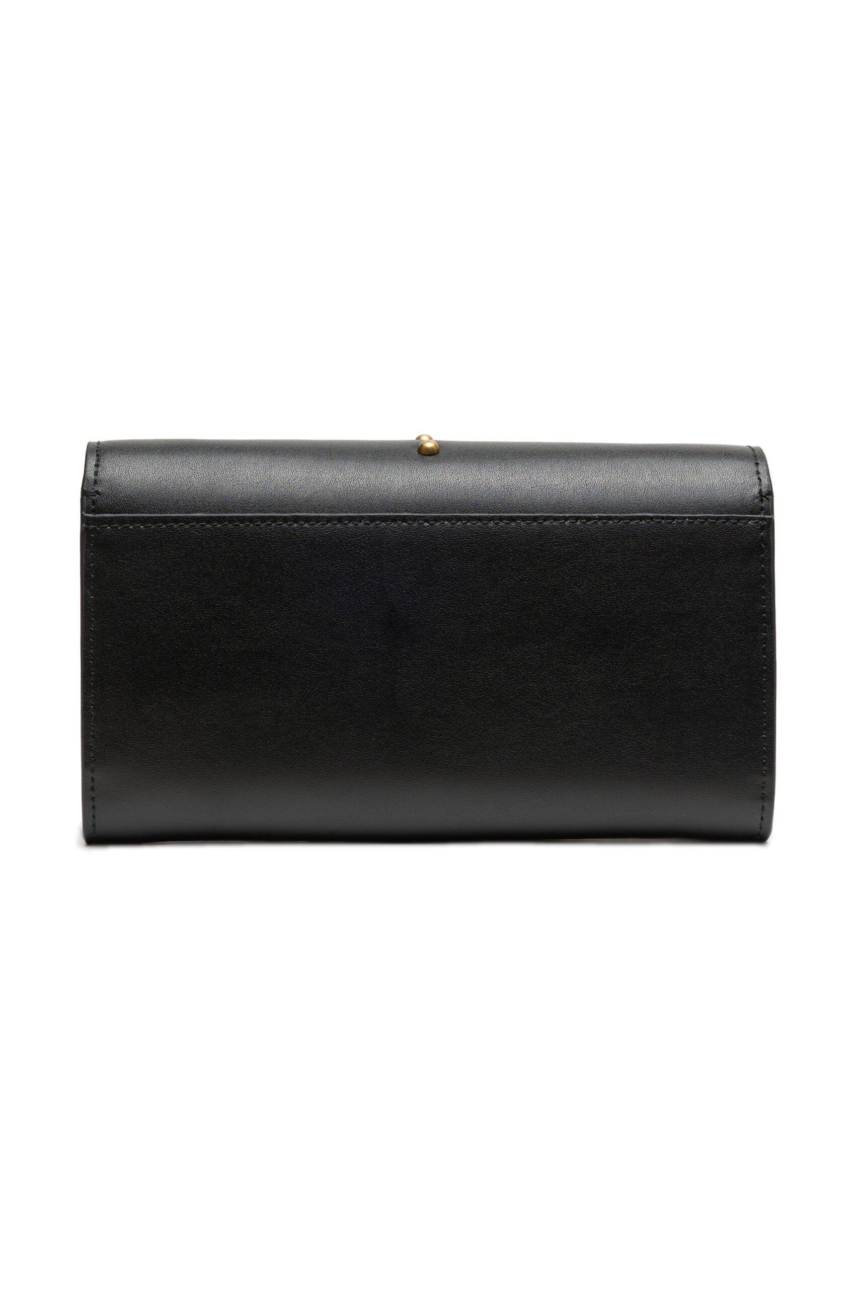 Black Silk-Touch Leather Mini Love Bag
