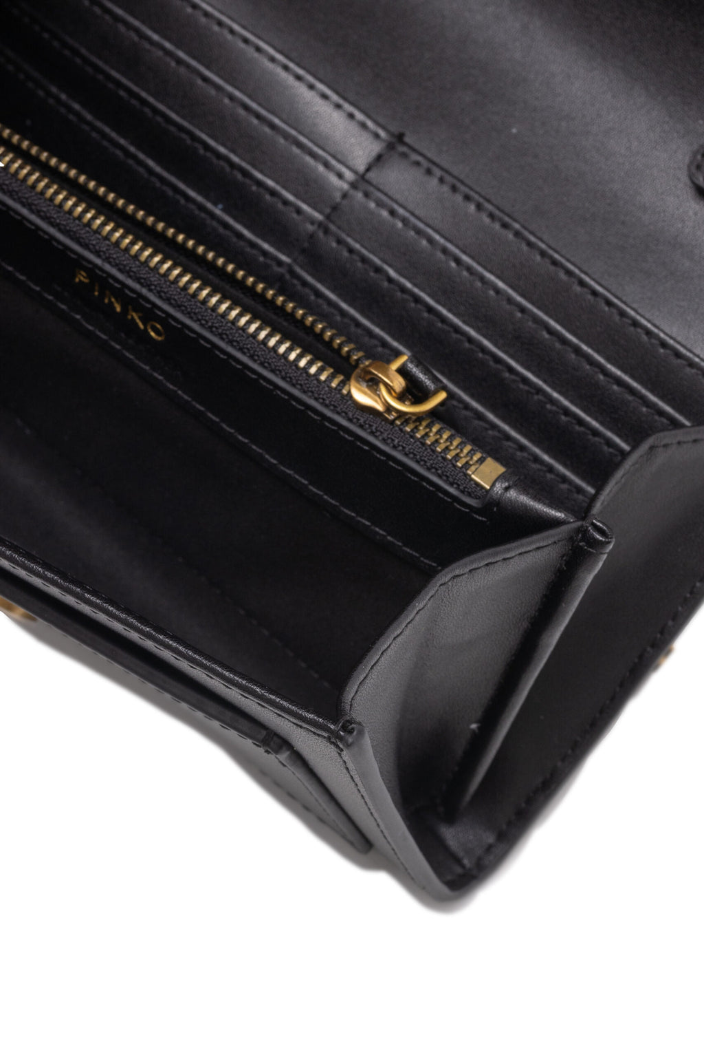 Black Silk-Touch Leather Mini Love Bag