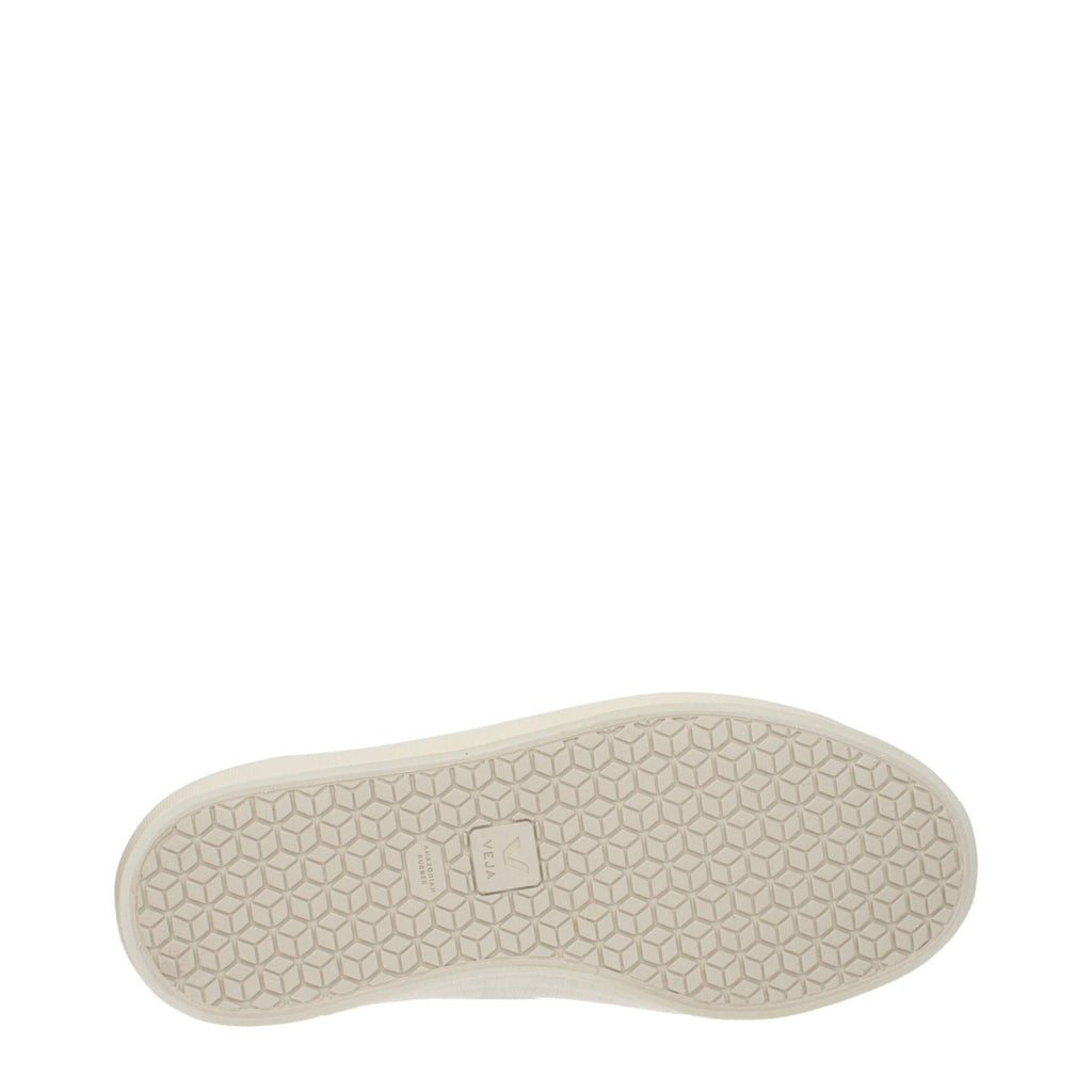 White Fabric Low Top Sneakers