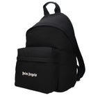 Vintage Effect Black Fabric Backpack
