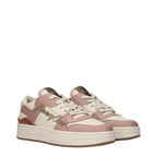 Pink Leather Florent Low Top Sneakers
