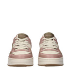 Pink Leather Florent Low Top Sneakers