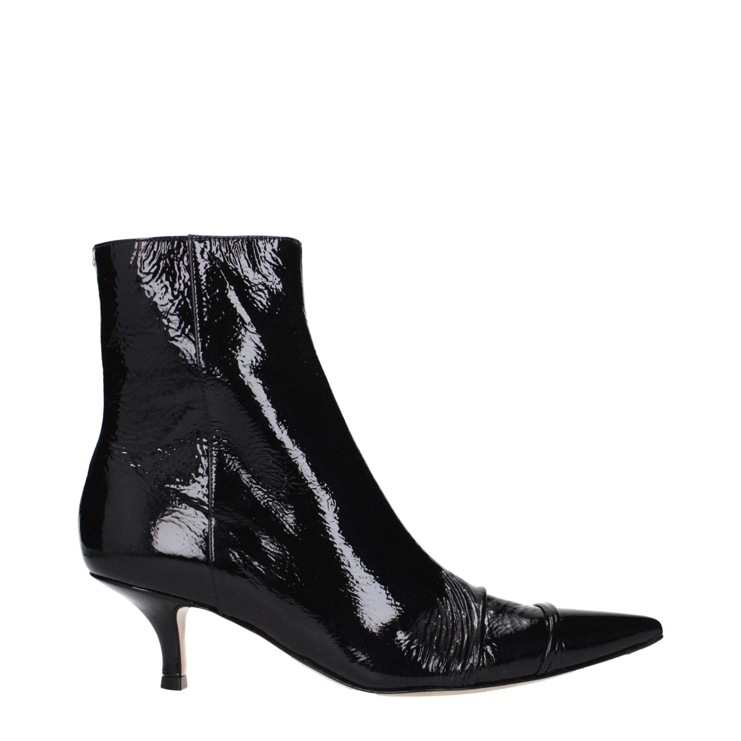 Patent Leather Ankle Boots