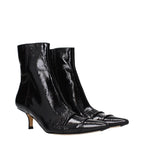 Patent Leather Ankle Boots
