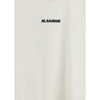 Beige Cotton Crew Neck T-Shirt